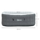 Inflatable Square Hot Tub | 4 Persons | Light Grey | Outsunny